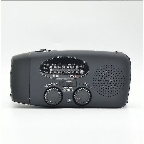Høy kvalitet engros håndsveiv radio Solar håndsveiv radio nødhåndsveiv radio Black
