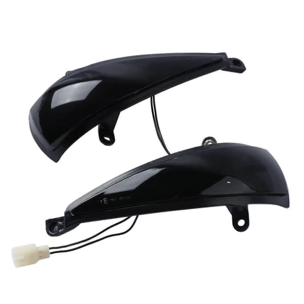 2x Dynamic Black Side Mirror LED Turn Signals For Honda Civic Mk8 05-2012