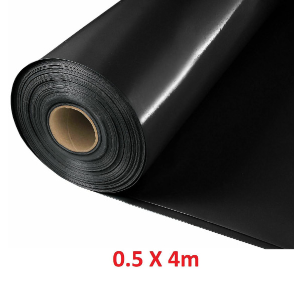 Fuktspärrsmembran Svart Polyetenfolie Rulle DPM 4m 5m Bred 300mu Tegel