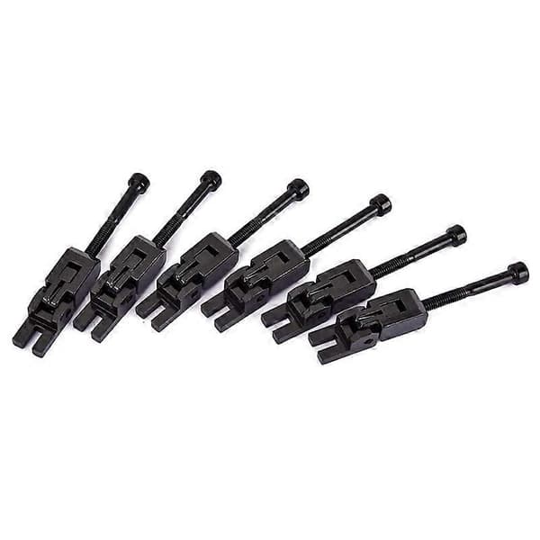 Set med 6 Dubbla Låsningssystem Låsta Sadel för Floyd-Rose Gitarr Tremolobro (Svart) Black
