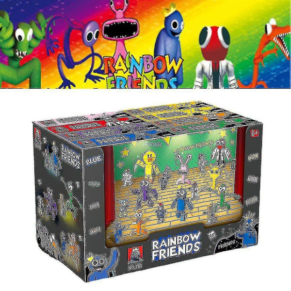 8st 2023 Roblox Rainbow Friends Dörrar Byggstenar Figurer Montera Modell Barn Julleksak - G