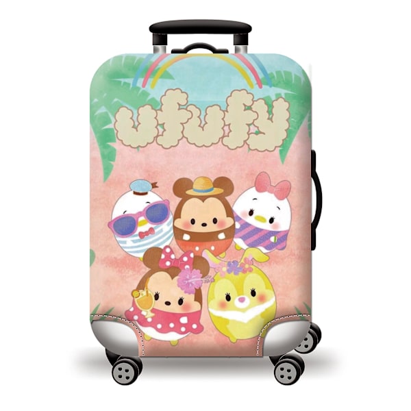 Jinzhaolai Kawaii Frozen Elsa Anime Tegneserie Elastisk Bagagebeskyttelsesdæksler Støvbeskyttelsesdæksler Pigegave Rejsetilbehør Til 18''-28'' Bagage H4019 M