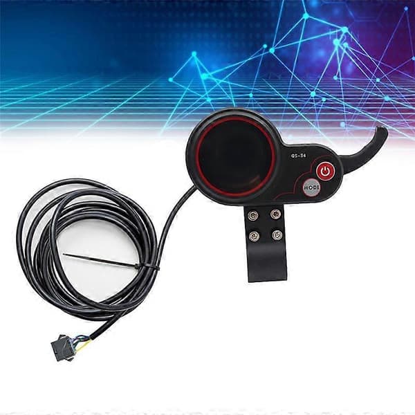QS-S4 LCD-displaymåler 36V 48V elektrisk løbehjul-dashboard UART-protokol til tilbehør til elektrisk løbehjul (SM 5PIN) Black