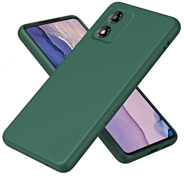 Motorola Moto E13 4G iskunkestävälle kuituvuorelle + TPU- phone case 2,2 mm:n cover Green