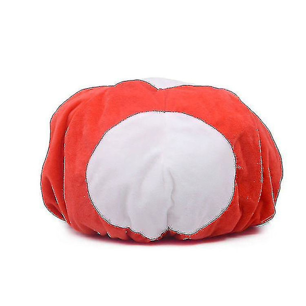 19*30cm Toad Mushroom Grön och Röd Het Cartoon Cosplay Hatt Söt Mjuk Fylld Bomullshatt för Vänner Present Red
