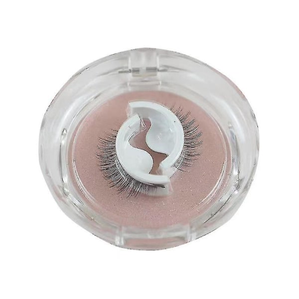 Genanvendelige selvklæbende øjenvipper med naturligt udseende Vaskbare limfri vandtætte Thick 2pcs
