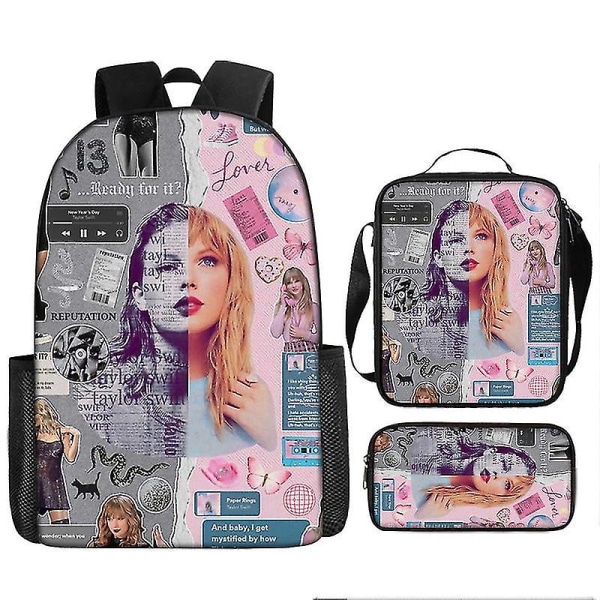 Taylor Swift studentryggsäck i tre set Style 4