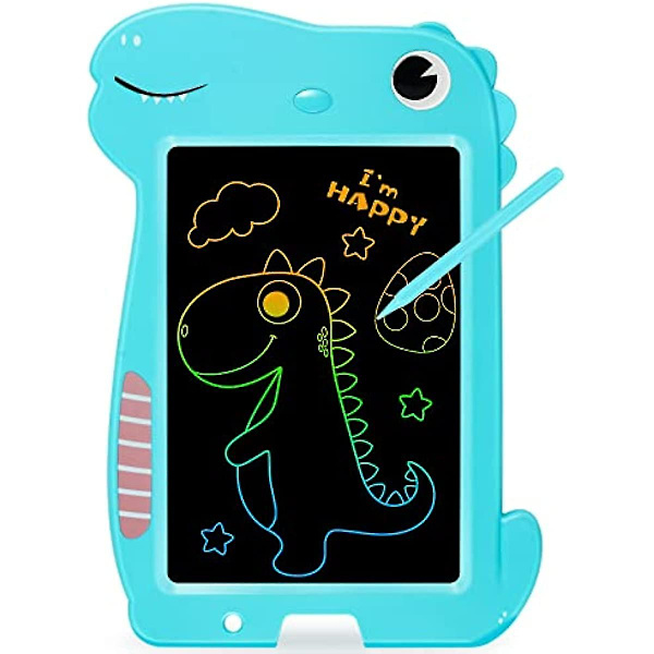 Kizmyee LCD Skrivetavle LCD Malingstavle Magisk Tavle 10 Tommer Dinosaur Leke For Gutter & Jenter Skjermtegningstavle Skrivebrett Julegave