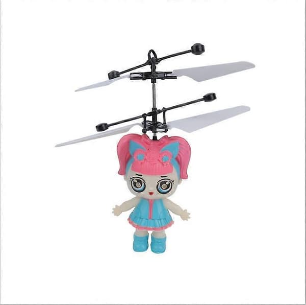 Legetøj Induktionsflyvende Helikopter Speed Drone Legetøj BLÅ COD KK5555 Surprise Doll Orange