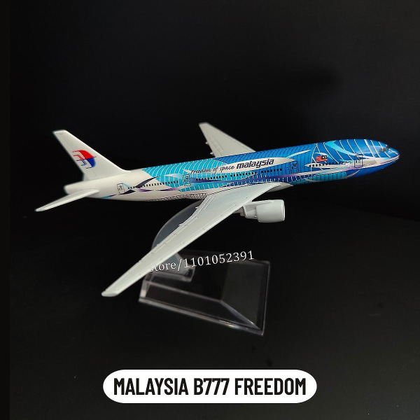 Skala 1:400 Metallflygplansmodell Emirates Airlines A380 B777 Diecast Modell Flygplan Samlarföremål Leksaker För Pojkar 132. MALAYSIA B777