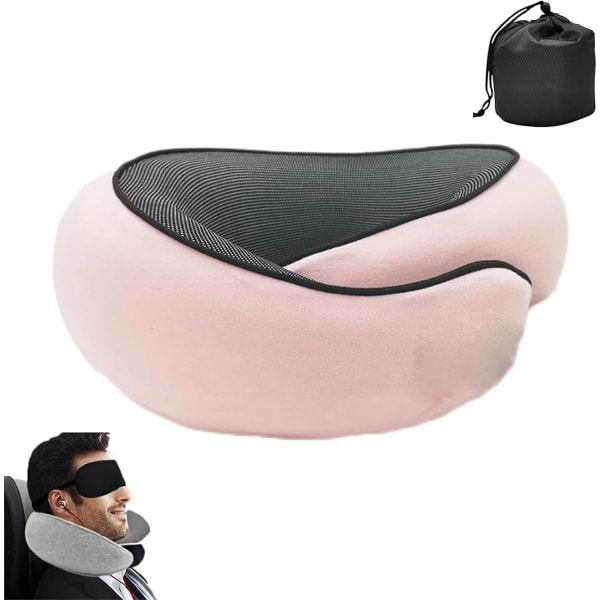 Plus matkatyyny, plus matka-niskatyyny, plus kaulatyyny, Memory Foam -matkatyyny lentokoneille, matkaniskatyyny, kaulatyyny Pink