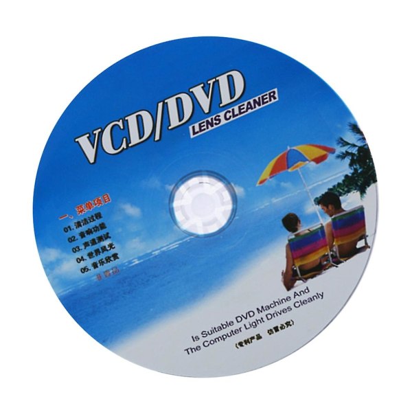 Vcd Dvd-afspiller Lens Cleaner Fjernelse af støv og snavs Rengøringsvæske Disc Restore Kit Kaesi