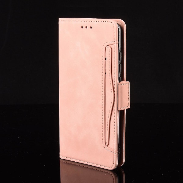 Etui til Samsung Galaxy Xcover 5 Deksel Justerbar Avtakbar Kortlomme Magnetisk Lukking Lærveske Ca Pink