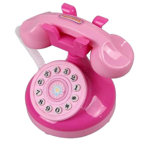 Mini Emulerings Telefon, Børns Telefon Legetøj med Lys Foregive Legetelefon