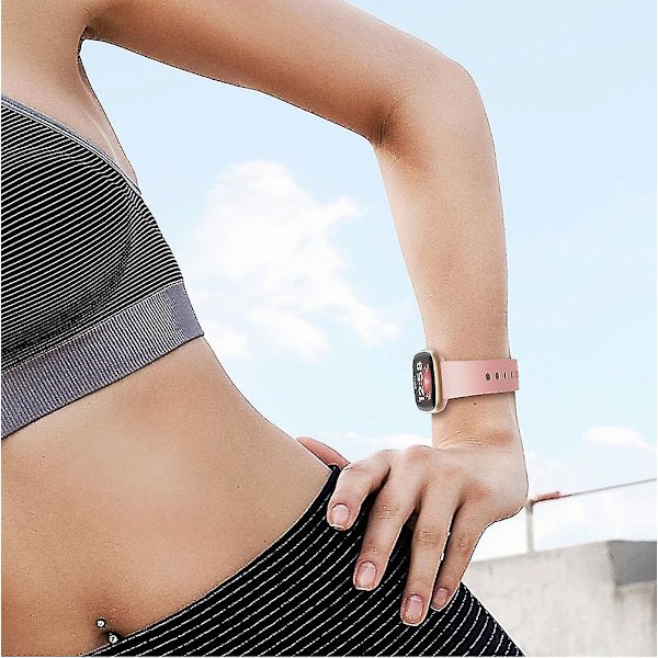 Silikonarmbånd for Fitbit Versa 3 Pink