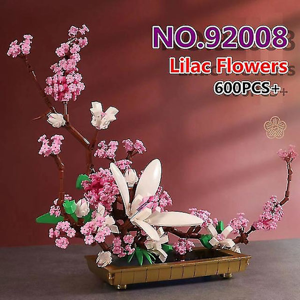 Orkidé Blomster Byggeklodser | Blok Konstruktion Blomster | Voksen Blomster - Klodser - Without box 92008