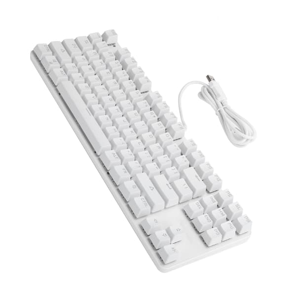 Mechanical Keyboard 87 Keys USB2.0 Wired Backlight Gaming Office Supplies Computer Components 919-10