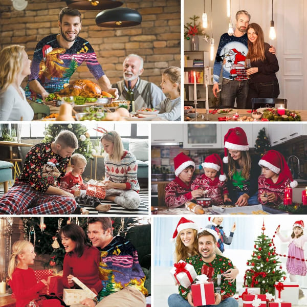 Ruma Christmas-paita Miesten Joulupaita 3D-Painettu Paita XXXL