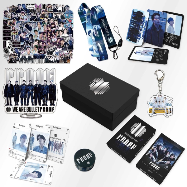 Bts Gift Box Kpop Proof Album Merchandise Lanyard Waterproof Sticker Gift For Army
