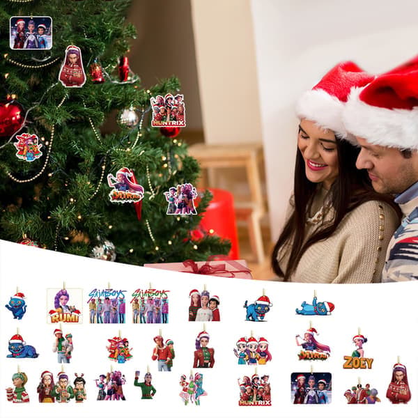 KPOP Witcher julekalender blind box, 24-dagers julekalender, akryl flat nøkkelringstil - 06
