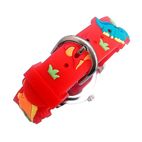 Mode Cartoon Söt Dinosaurie Stil Barnklockor Barn Student Flickor Pojkar Kvarts 3d Silikon Armbandsur Blue