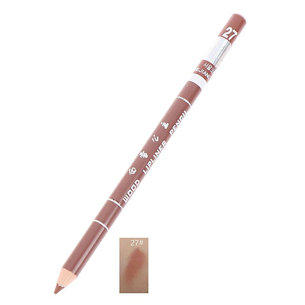 1 st professionell träläppstift, vattentät, långvarig läppstift N27