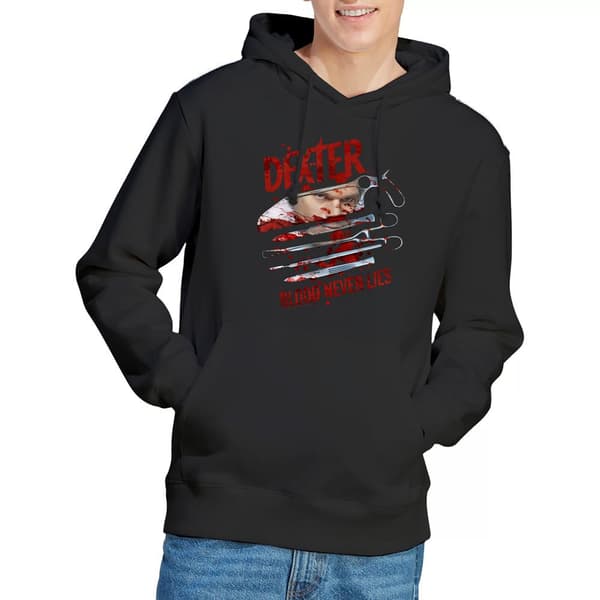 Dexter Herr Blood Never Lies Hættetrøje S Sort Black S
