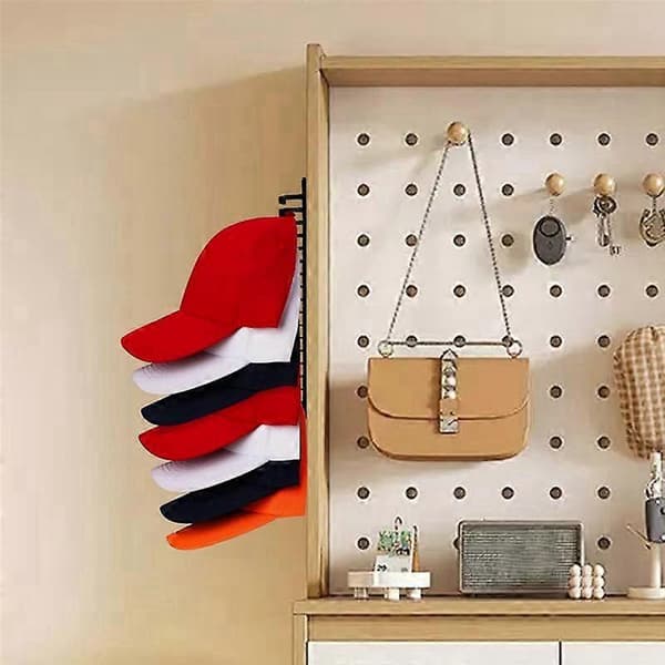 Hat Organizer Baseball Cap Rack Plastik Opbevaringsstativ Hat Opbevaringsdisplaystativ Black one size