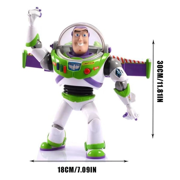 Toy Story 3 Buzz Lightyear Interaktiv Talende Actionfigur Legetøj Til Enhver Filmfan Fra 3 År Og Ældre