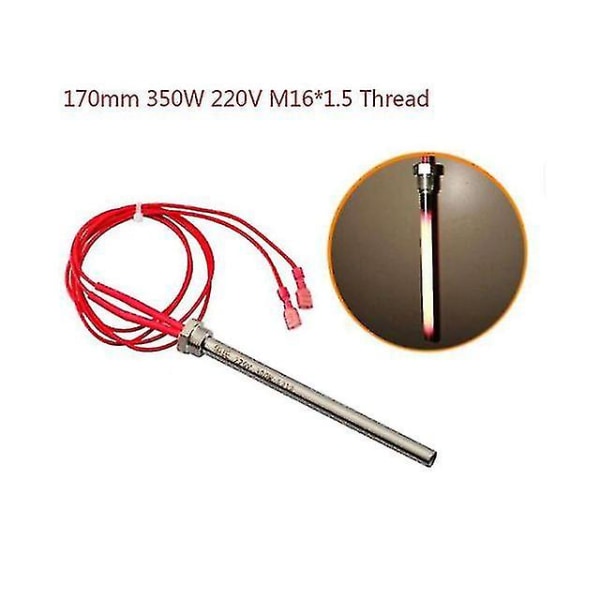 350W 220V Tenningsstav for Vedpelletsovn Hot Rod 10*140/150/170mm M16*1.5 10x140mm / 10x150mm / 10x170mm C