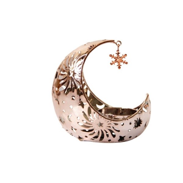 Ramadan Lys Lanterne Lysestager Rose gold