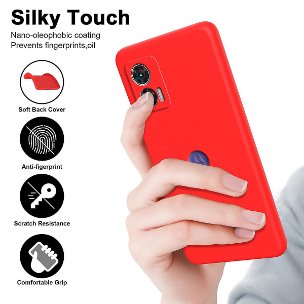 TPU-etui til Motorola Edge 30 Neo 5g med blød foring, 2,2 mm stødabsorberende telefoncover Red