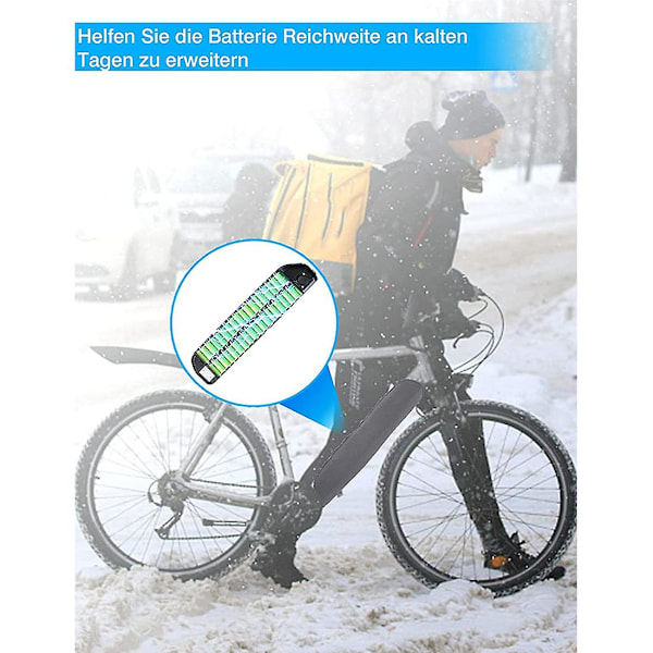 Sähköpyörän akun suojakotelo, E-pyörän akun suoja integroituun runkoakkuun 30-36 cm