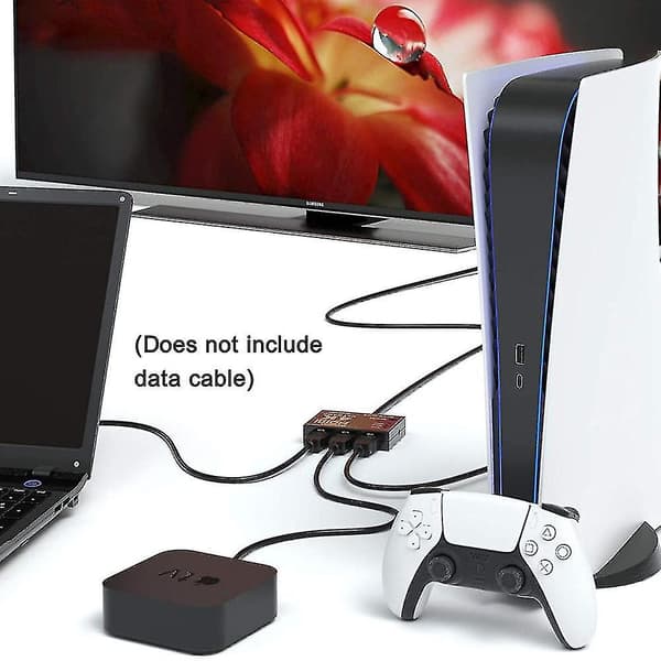 HDMI Switch 4k, intelligent 5-port HDMI Switch, splitter, understøtter 4k