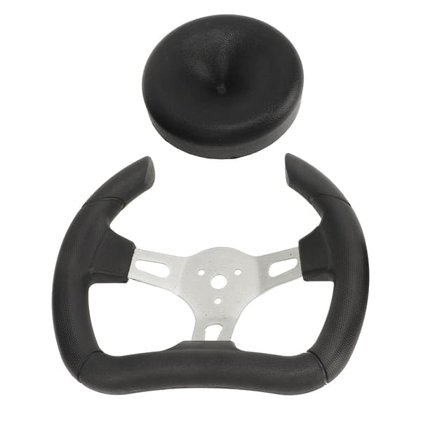 280 mm Black D-Shaped Racing Steering Wheel for Go Kart ATV UTV DIY Modifications