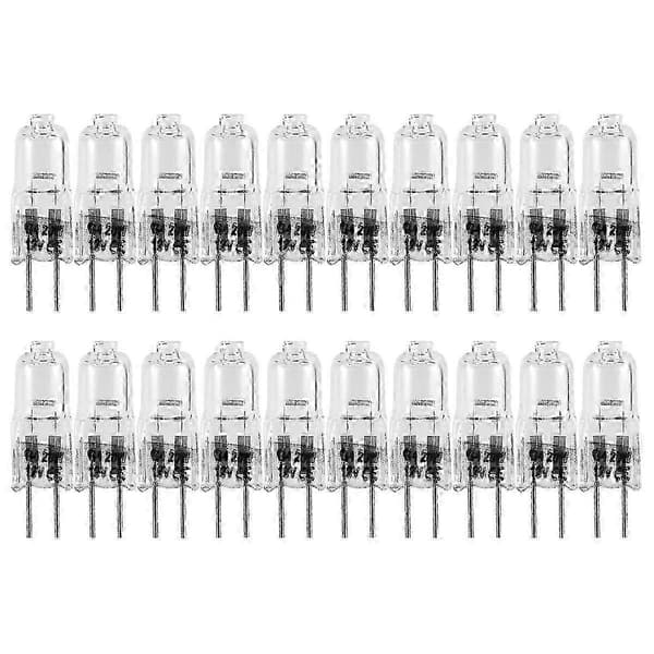 20 stk. G4 halogenpærer, 20W 12V halogenlyspærer