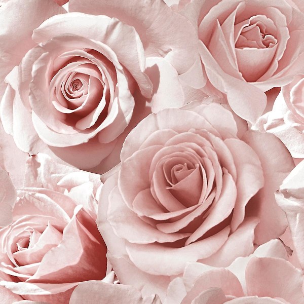 Madison Rose Glitter Blommig Tapet Muriva Raspberry/Blush Pink