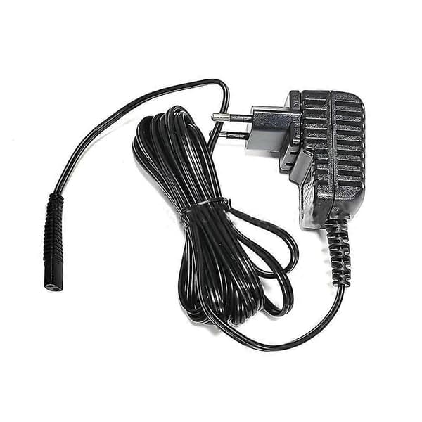 Opladeradapter til Babyliss BABFS2CN/BABFS2GCN/BABFS2BCN elektrisk barbermaskine tilbehør strømadapter EU-stik Black