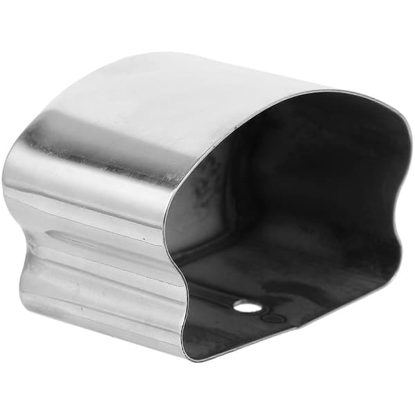 Räckesbeslag Hästskoform Rörskydd Räckesplugg Rörskyddskåpa Silver 6.6x4.4cm