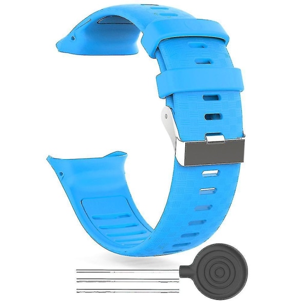 För Polar Vantage V Slitstark rem Dropsäkert armband Svettsäker Loop Armband blue