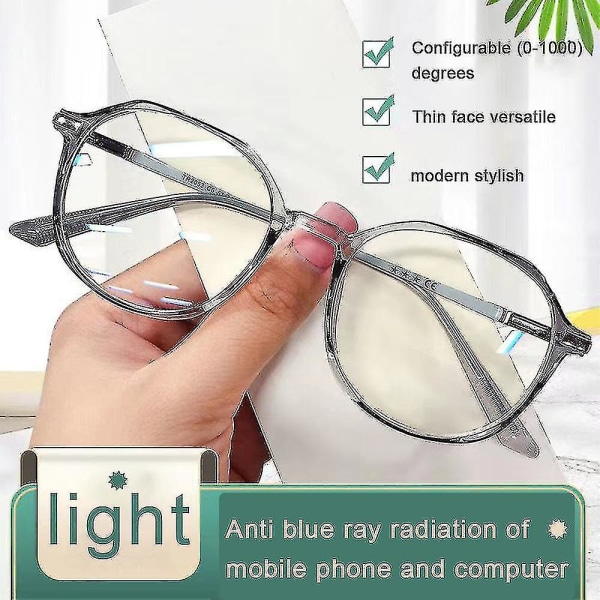 Barn Gutt Jente Blått lysblokkerende briller Lesebriller Dataspillbriller Grey