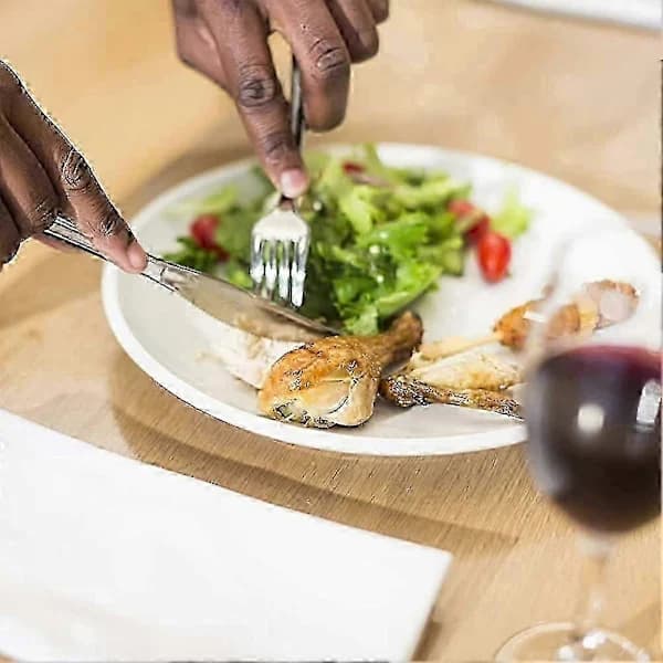 Forks, 12-piece Heilwiy Gift Stainless Steel Cutlery Set, Table Fork Set, 20cm