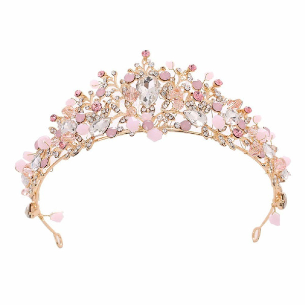 Flickor Kristall Tiara Prinsessa Kostym Krona Hårband Brud