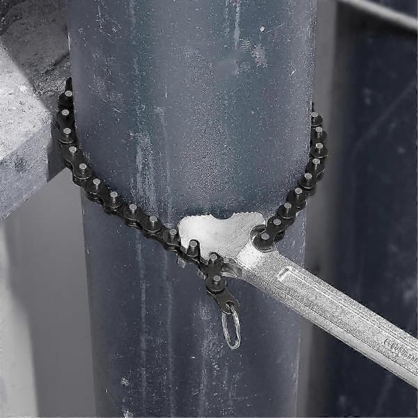 24 tommer kædenøgle, kæderørsværktøj, rørværktøj Silver  Black