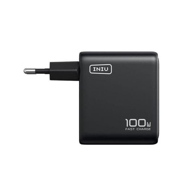 INIU Leopard 100W ultrakompakt vægoplader 3 porte GaN foldbart stik