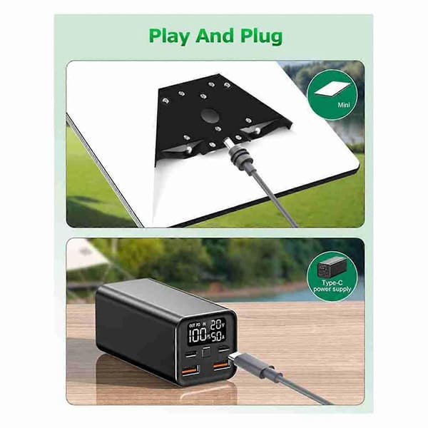 Til Starlink Mini-kabel 10FT Starlink Mini USB C til DC-strømkabel 100W indgang USB Type C til DC gray