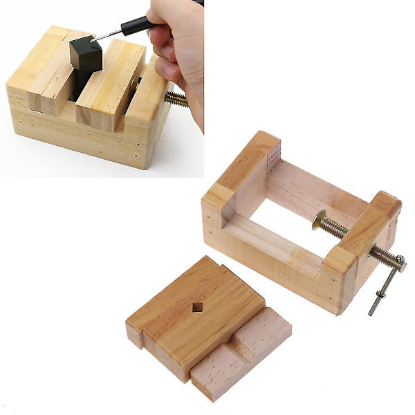 Flat tre-skrustikke, mini skrustikke for benk, flat tang, treskjæring, gravering