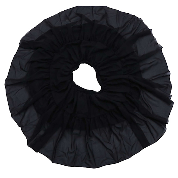 1 Stk Kjole Underskjørt Justerbar Petticoat Skjørt Lolita Petticoat (sort)
