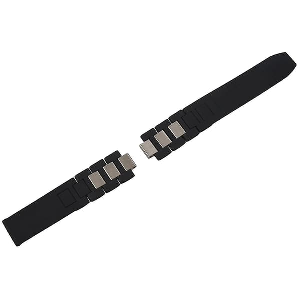 20mm Silikonrem Urrem Til Chronoscaph Autoscaph 21, Sort