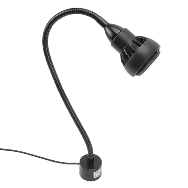 White Light Tools Machine Light 9W Flexible Gooseneck LED Work Light with Magnetic Base for Lathe US 110‑220V